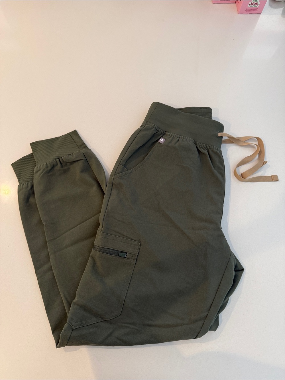 Figs Moss Zamora Jogger Highwaisted Scrub Bottom
